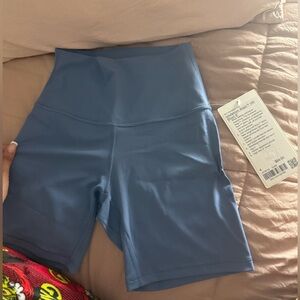 lululemon athletica Blue Bike Shorts
